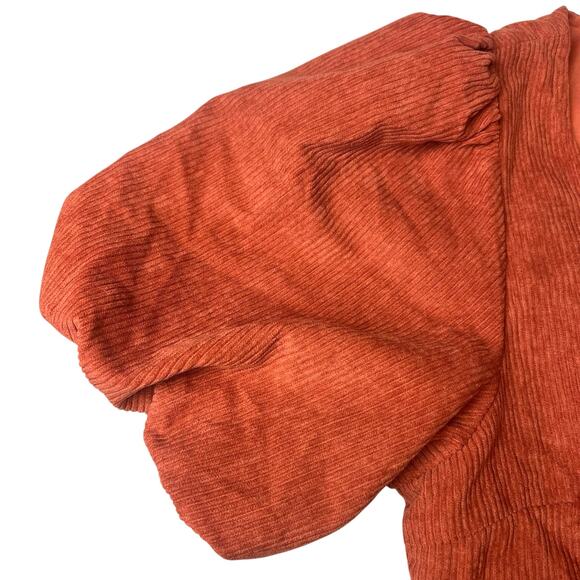 NWT Baltic Born Felipa Ginger Corduroy Puff Sleeve Mini Dress Size 1XL - Picture 6 of 10